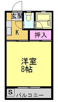 兵庫県加古川市尾上町旭2丁目のアパートの間取