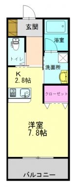 兵庫県高砂市荒井町東本町のマンションの間取