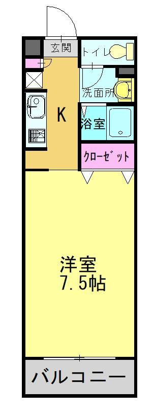 兵庫県加古川市平岡町新在家のマンションの間取