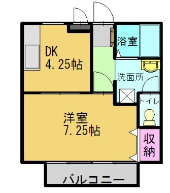 兵庫県高砂市伊保港町1丁目のアパートの間取