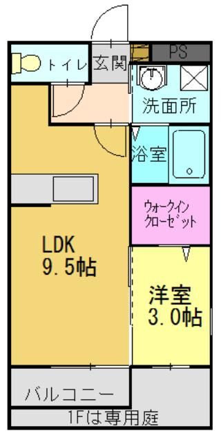 兵庫県高砂市高砂町朝日町2丁目のハイツの間取